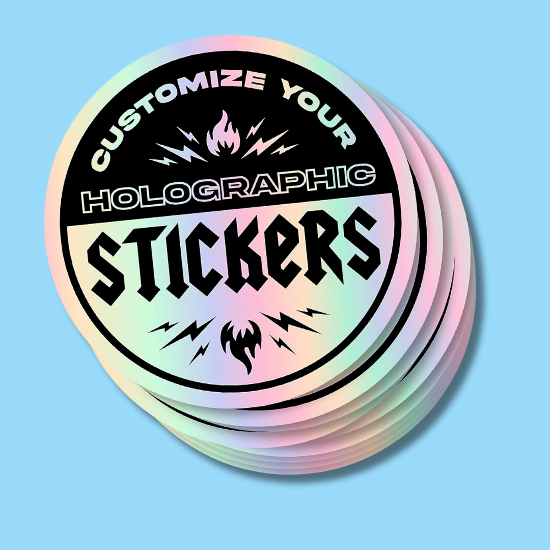 Custom Holographic Stickers - Packaging On - USA - AUSTRALIA