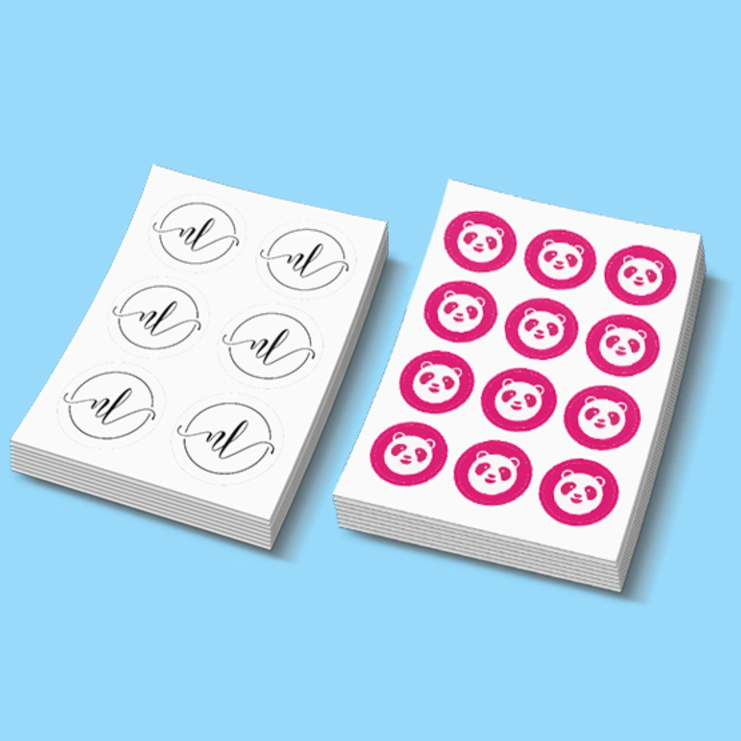 Custom Round Sheet Labels Packaging On - USA - AUSTRALIA
