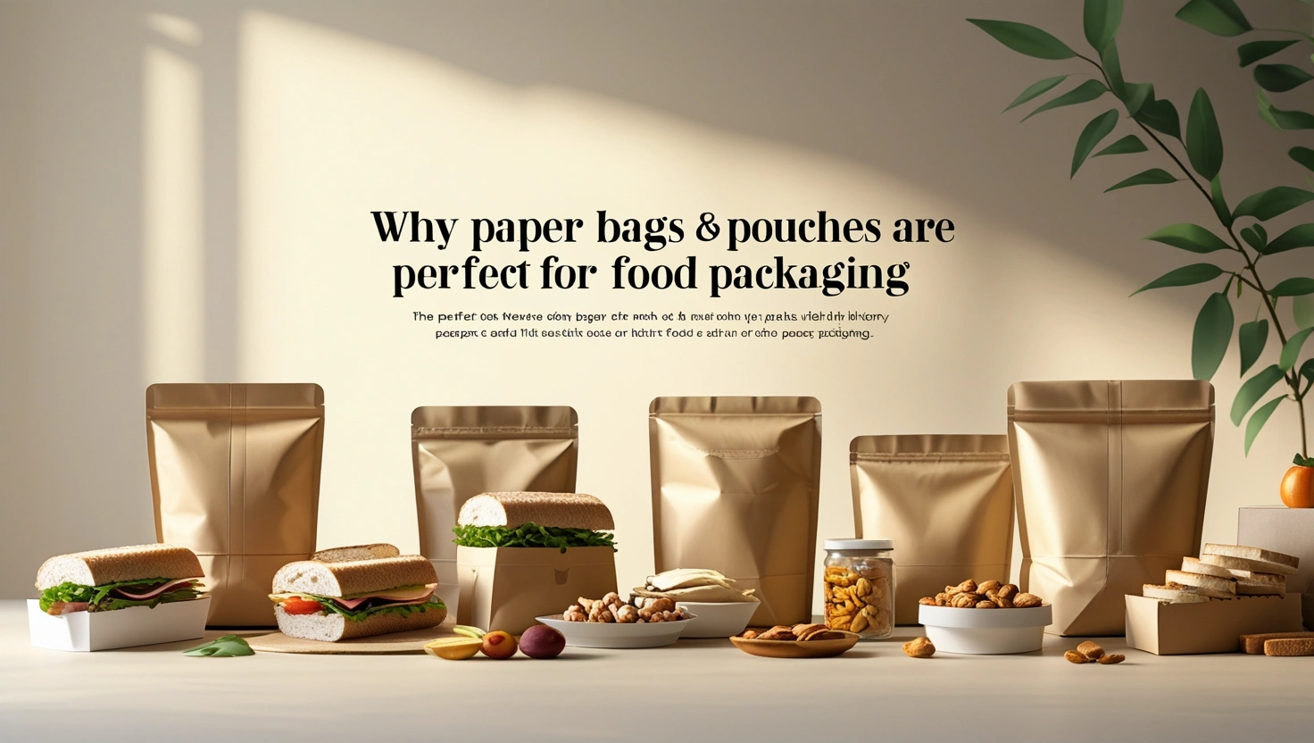 Why Paper Bags & Pouches Are Ideal Choices for Food Packaging Why Paper Bags & Pouches Are Ideal Choices for Food Packaging